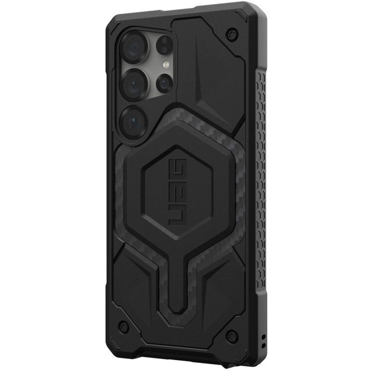Захисний чохол URBAN ARMOR GEAR (UAG) Monarch для Samsung Galaxy S25 Ultra (S938) 214464114242 - Carbon Fiber: фото 2 з 8