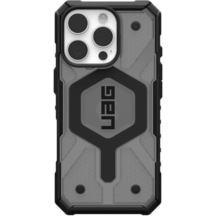 Захисний чохол URBAN ARMOR GEAR (UAG) Pathfinder Clear Pro для Apple iPhone 16 Pro - Ash: фото 1 з 10