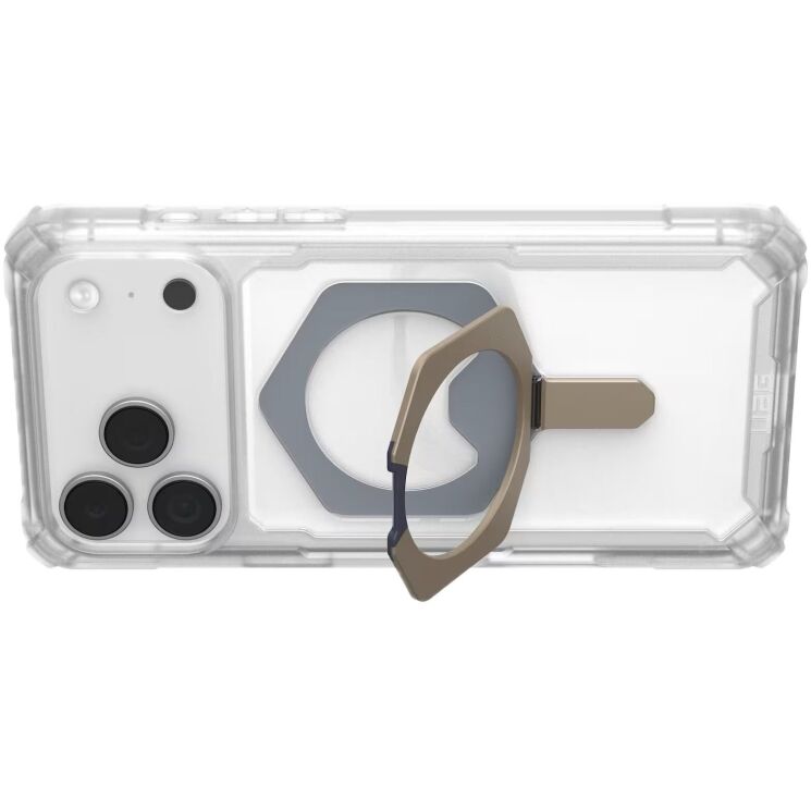 Защитный чехол URBAN ARMOR GEAR Plasma XTE MagSafe для iPhone 17 Pro Max (114528114G36) - Clear / Titanium: фото 4 из 13