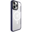 Защитный чехол X-LEVEL Crystal Clear MagSafe для Apple iPhone 15 Pro - Dark Blue (329368DB)