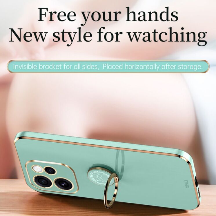 Захисний чохол XINLI Porcelain Ring для OPPO Reno 15 Pro - Cyan: фото 3 з 7