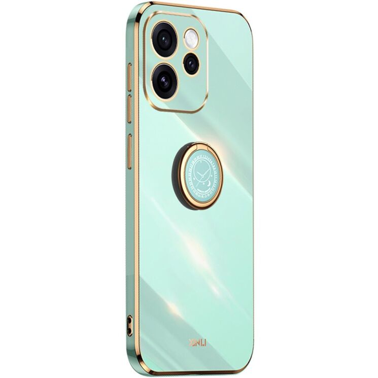 Захисний чохол XINLI Porcelain Ring для OPPO Reno 15 Pro - Cyan: фото 1 з 7