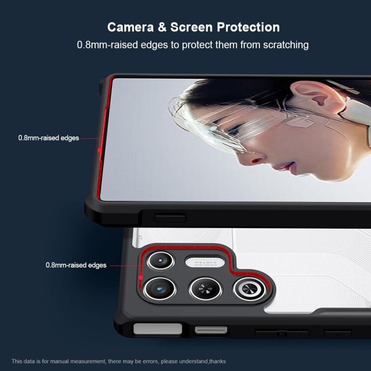 Защитный чехол XUNDD Rugged Case для ZTE Nubia Red Magic 11 Air - Black (423105B) Защитный чехол XUNDD Rugged Case для ZTE Nubia Red Magic 11 Air - Black: фото 7 из 8
