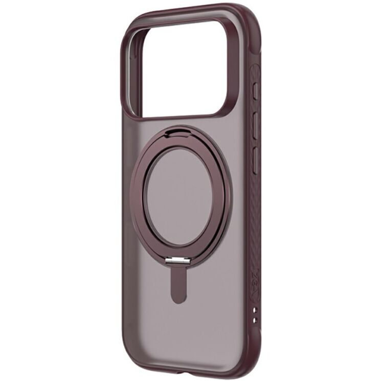Защитный чехол ZGA Frost Ring Stand для Apple iPhone 18 Pro Max - Wine Red: фото 1 из 10