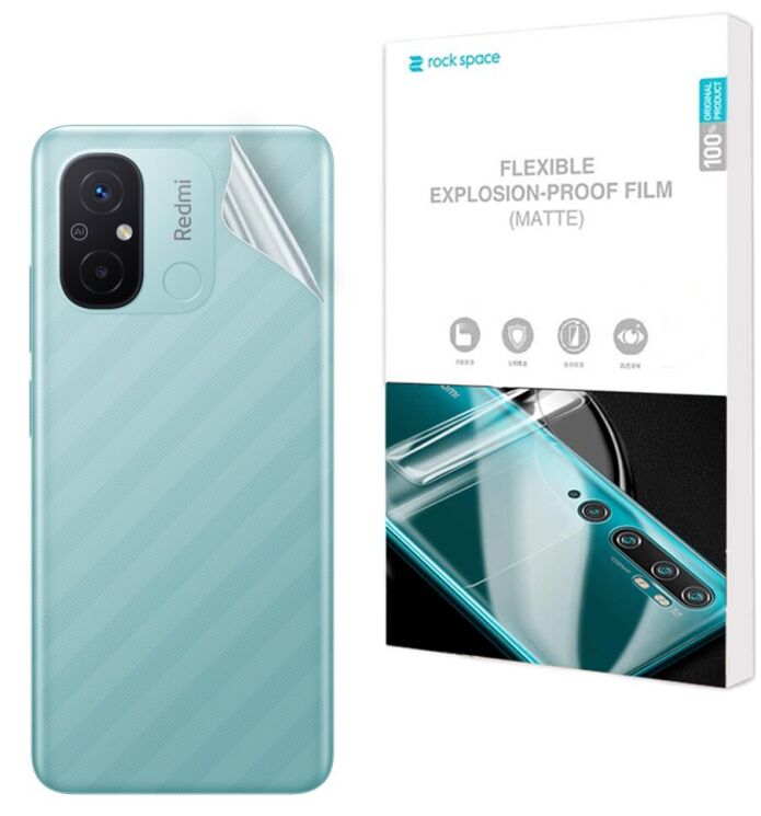 Антиблікова плівка на задню панель RockSpace Explosion-Proof Matte для Xiaomi Redmi 12C: фото 1 з 9