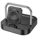 Беспроводное зарядное устройство Hoco CQ16A Astute 3-in-1 - Black: фото 1 из 7