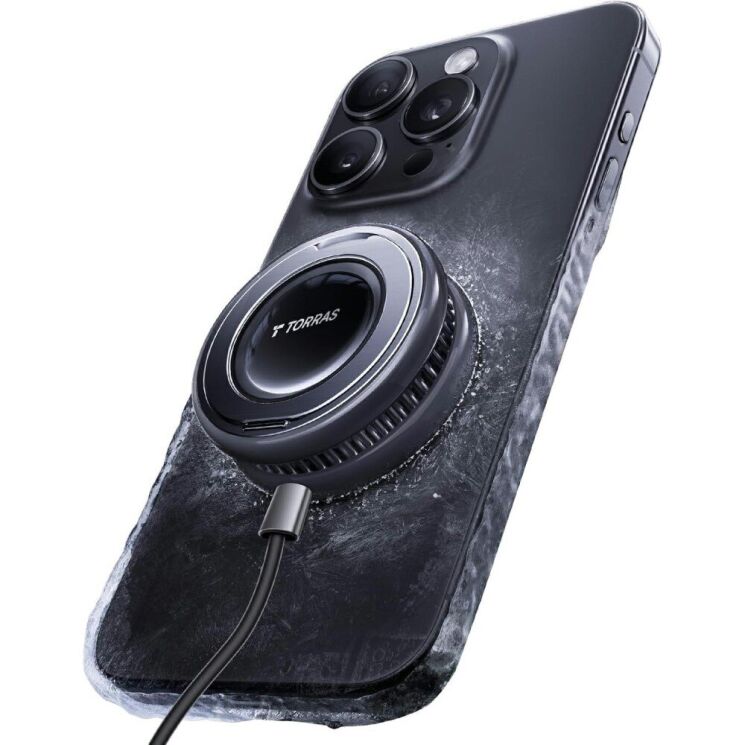 Беспроводное зарядное устройство TORRAS PolarCircle Wireless Charger (15W) - Black: фото 2 из 8