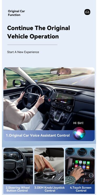 Бездротовий автомобільний адаптер ESSAGER Zhailian (Wireless Apple CarPlay) ECP-ZL0G-Z - Metal Gray: фото 10 з 14