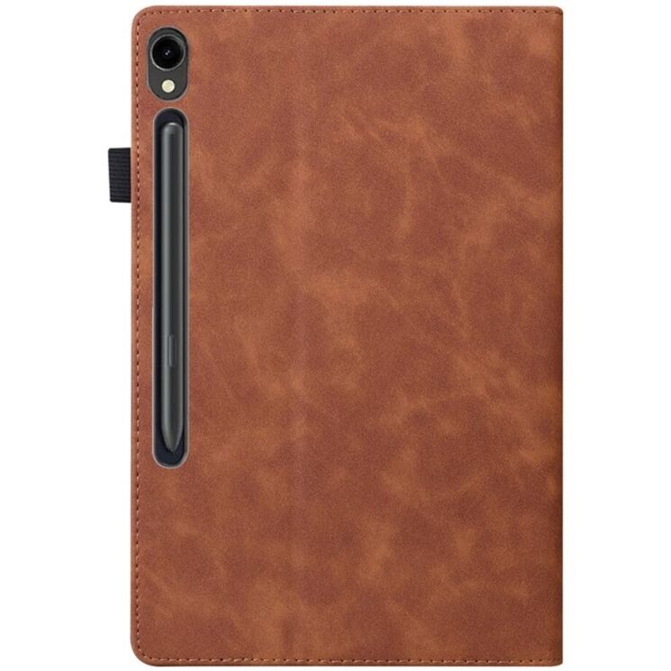 Чехол Deexe Business Style для Samsung Galaxy Tab S10 FE Plus - Brown: фото 6 из 9