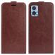 Чохол Deexe Flip Case для Motorola Moto E22 - Brown (326706Z). Фото 1 з 7