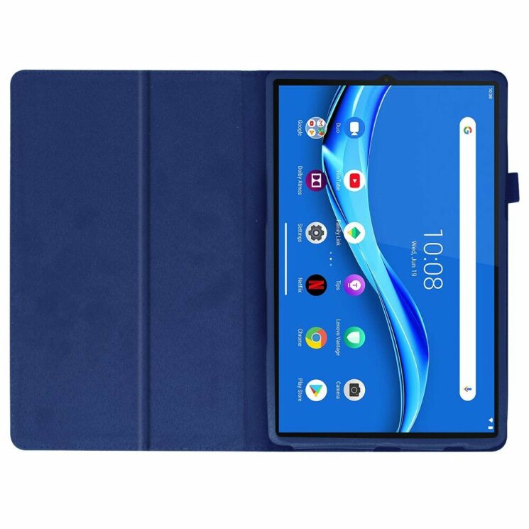 Чохол Deexe Folder Style для Lenovo Tab M10 Plus 1/2 Gen (TB-X606) - Dark Blue: фото 5 з 7
