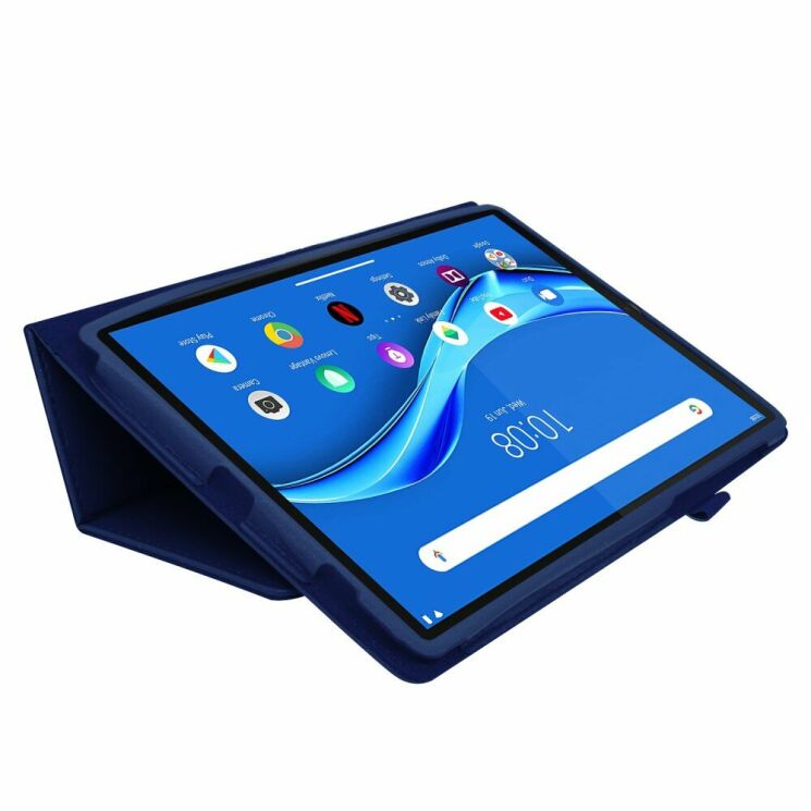 Чохол Deexe Folder Style для Lenovo Tab M10 Plus 1/2 Gen (TB-X606) - Dark Blue: фото 2 з 7