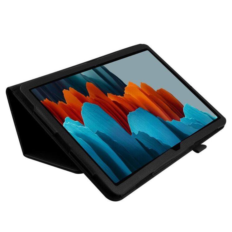 Чехол Deexe Folder Style для Samsung Galaxy Tab S7 Plus (T970/975) / S8 Plus (T800/806) - Black: фото 5 из 7