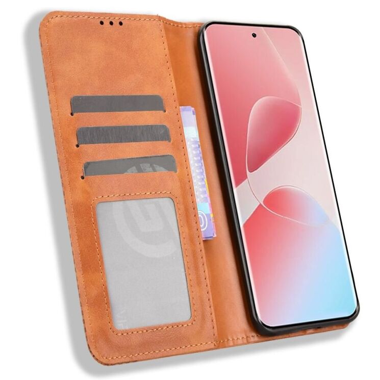 Чохол Deexe Retro Style для Infinix Hot 60 Pro Plus - Brown: фото 6 з 18