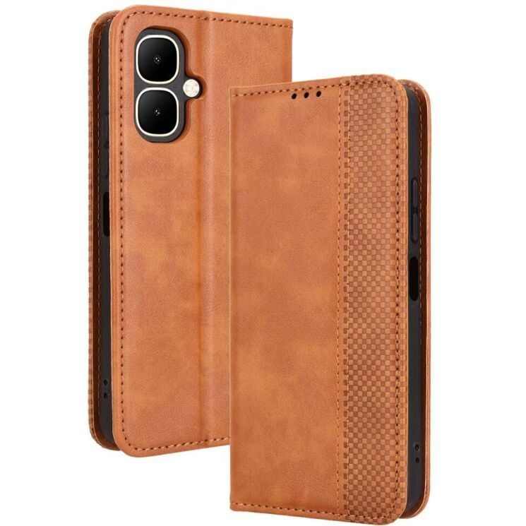 Чохол Deexe Retro Style для Infinix Smart 10 - Brown: фото 1 з 16