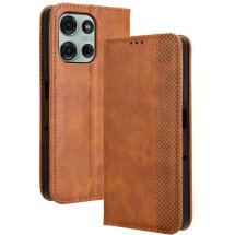 Чехол Deexe Retro Style для Motorola Moto G75 - Brown: фото 1 из 8