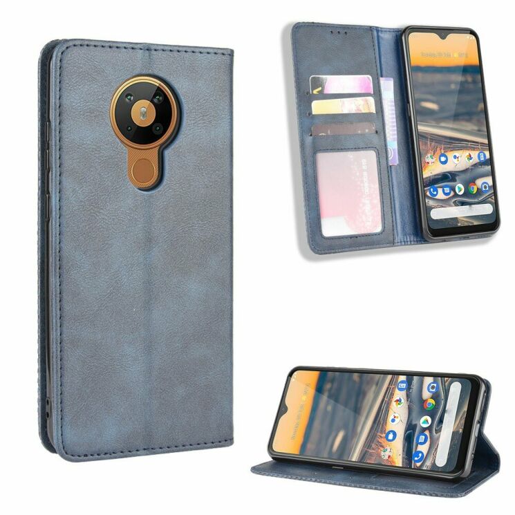 Чохол Deexe Retro Style для Nokia 5.3 - Blue: фото 2 з 17