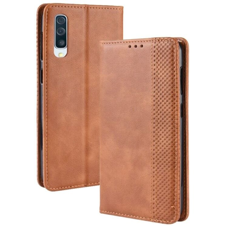 Чехол Deexe Retro Style для Samsung Galaxy A50 (A505) / A30s (A307) / A50s - Brown: фото 2 из 12