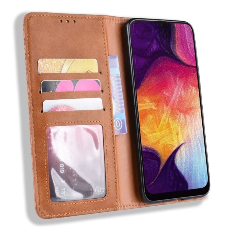 Чехол Deexe Retro Style для Samsung Galaxy A50 (A505) / A30s (A307) / A50s - Brown: фото 5 из 12