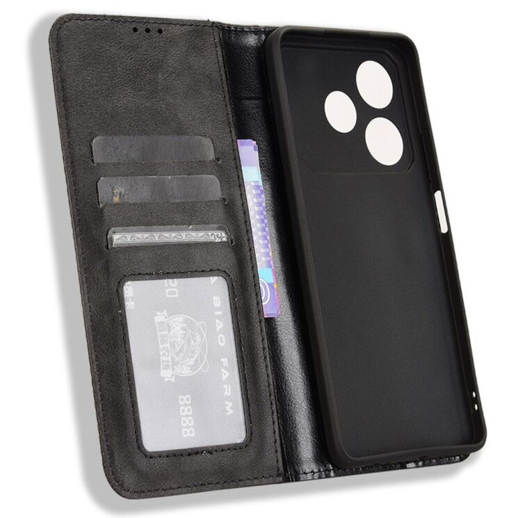 Чохол Deexe Retro Style для TECNO Pova 6 Neo - Black: фото 4 з 7