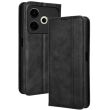 Чохол Deexe Retro Style для TECNO Pova 6 Neo - Black (359600B)