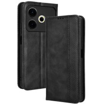 Чохол Deexe Retro Style для TECNO Pova 6 Neo - Black: фото 1 з 7