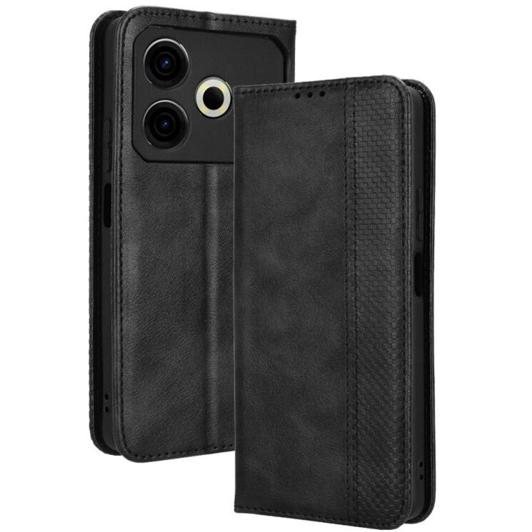 Чохол Deexe Retro Style для TECNO Pova 6 Neo - Black: фото 1 з 7