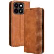 Чехол Deexe Retro Style для ZTE Blade A35 / Blade A55 - Brown (367703Z)