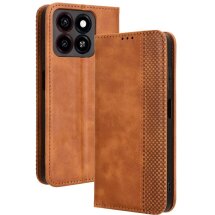 Чехол Deexe Retro Style для ZTE Blade A35 / Blade A55 - Brown: фото 1 из 7
