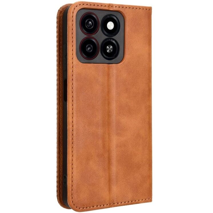 Чехол Deexe Retro Style для ZTE Blade A35 / Blade A55 - Brown: фото 6 из 7