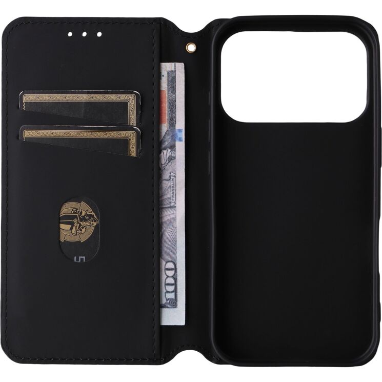 Чохол Deexe Rhombus Book для iPhone 18 Pro Max / 17 Pro Max - Blue (423824L) Чохол Deexe Rhombus Book для iPhone 18 Pro Max / 17 Pro Max - Blue: фото 3 з 10