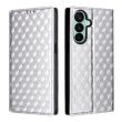 Чехол Deexe Rhombus Book для Samsung Galaxy A27 (A276) - Silver (408618S)