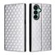 Чехол Deexe Rhombus Book для Samsung Galaxy A27 (A276) - Silver (408618S). Фото 1 из 7