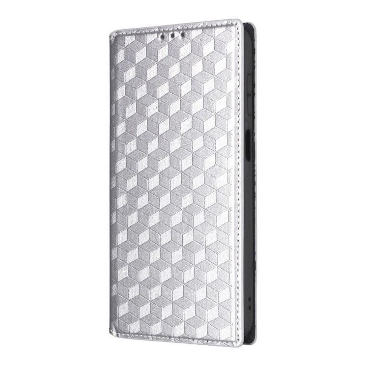 Чехол Deexe Rhombus Book для Samsung Galaxy A27 (A276) - Silver (408618S) Чехол Deexe Rhombus Book для Samsung Galaxy A27 (A276) - Silver: фото 6 из 7