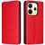 Чехол Deexe Rhombus Book для Xiaomi Redmi Note 14 4G - Red: фото 1 из 6