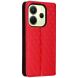 Чехол Deexe Rhombus Book для Xiaomi Redmi Note 14 4G - Red (373445R). Фото 6 из 6