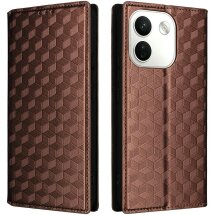 Чехол Deexe Rhombus Book для Xiaomi Redmi Note 17 Pro Max - Brown: фото 1 из 7