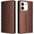 Чохол Deexe Rhombus Book для Xiaomi Redmi Note 17 Pro Max - Brown: фото 1 з 7