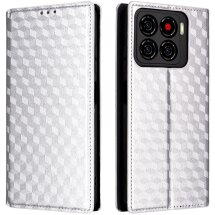 Чехол Deexe Rhombus Book для ZTE Blade A56 - Silver: фото 1 из 10