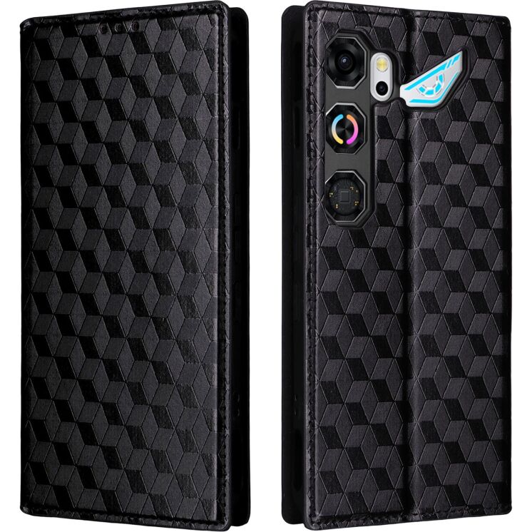 Чехол Deexe Rhombus Book для ZTE Nubia Neo 5 GT - Black: фото 1 из 8