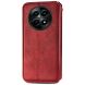 Чехол Deexe Rhombus Wallet для Realme 12 5G - Red (355911R). Фото 5 из 6