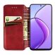 Чехол Deexe Rhombus Wallet для Realme 12 5G - Red (355911R). Фото 2 из 6
