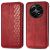 Чехол Deexe Rhombus Wallet для Realme 12 5G - Red: фото 1 из 6