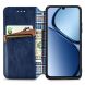 Чехол Deexe Rhombus Wallet для Realme C63 - Blue (359726L). Фото 2 из 10