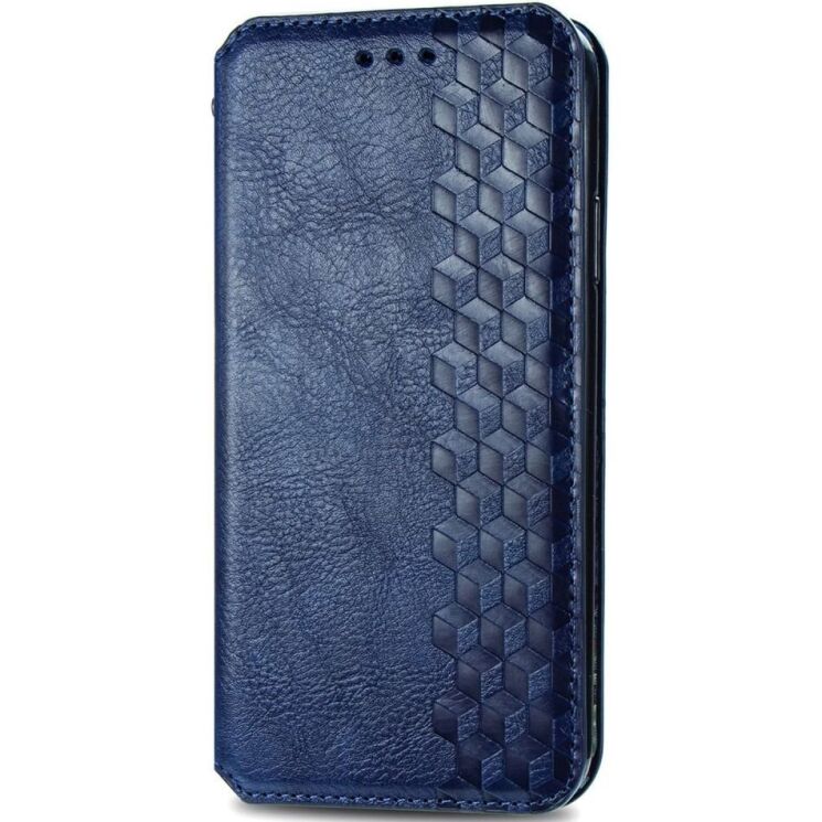 Чехол Deexe Rhombus Wallet для Realme C63 - Blue: фото 5 из 10