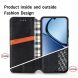 Чехол Deexe Rhombus Wallet для Realme C63 - Blue (359726L). Фото 8 из 10