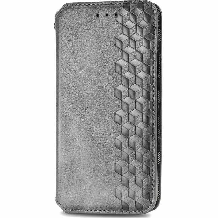 Чохол Deexe Rhombus Wallet для TECNO Spark 20C - Grey: фото 4 з 6