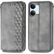Чохол Deexe Rhombus Wallet для Xiaomi Poco X8 Pro Max - Grey (408934H)