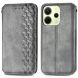 Чехол Deexe Rhombus Wallet для Xiaomi Redmi Note 14 4G - Grey (373456H). Фото 2 из 10