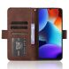 Чехол Deexe Wallet Stand для Blackview Color 8 / Oscal Modern 8 - Brown (378001Z). Фото 3 из 7